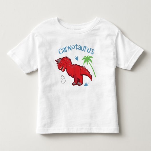 かわいいカルノタウルス トドラーTシャツ (正面)