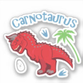 かわいいカルノタウロス シール (正面)