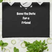 かわいいカロライナ《鳥》アメリカゴガラモノグラム写真 キッチンタオル (折り畳み)