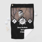 かわいいカロライナ《鳥》アメリカゴガラモノグラム写真 ゴルフタオル (インサイチュ)