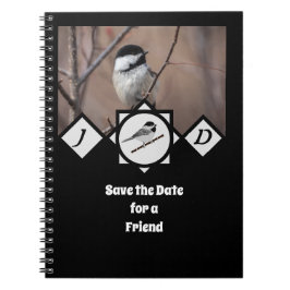 かわいいカロライナ《鳥》アメリカゴガラモノグラム写真 ノートブック