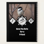 かわいいカロライナ《鳥》アメリカゴガラモノグラム写真 プランナー手帳 (裏面)