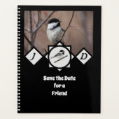 かわいいカロライナ《鳥》アメリカゴガラモノグラム写真 プランナー手帳 (正面)