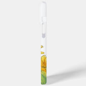 かわいいカワイイうぐいすと黄色い花 Case-Mate iPhoneケース (裏面 / 左)