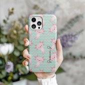 かわいいカワイイアホロトル柄 iPhoneケース
