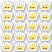 かわいいカワイイクラウンブジョープランナー装飾 シール (正面)