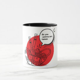 かわいいカワイイラーメン - おもしろい日本食 マグカップ