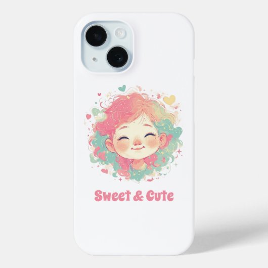 かわいいカワイイ女子のスマホケース - かわいいキャラクター Case-Mate iPhoneケース (裏面)