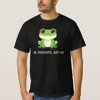 かわいいカワイイ漫画カエル 愛らしい小さな両生類 Tシャツ