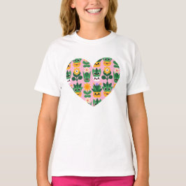 かわいいカワイイ オーダーメイド 植木鉢プリント Tシャツ