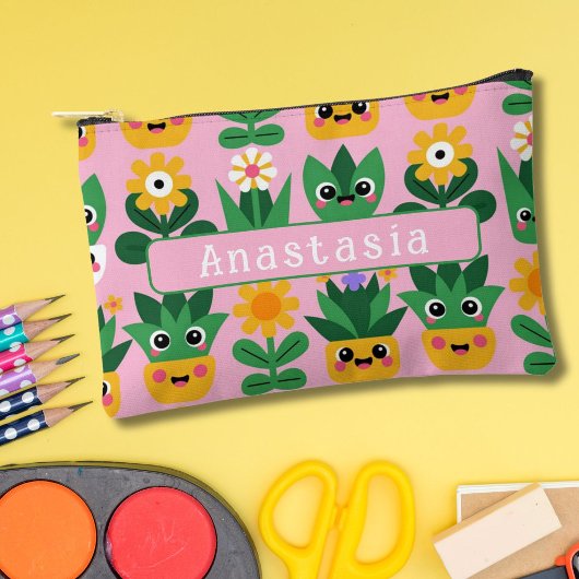 かわいいカワイイ オーダーメイド 植木鉢 プリント アクセサリーポーチ