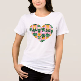 かわいいカワイイ オーダーメイド 植木鉢 植物 プリント トライブレンドTシャツ