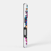 かわいいカワイイ ドリップ モンスター パターン iPhone 16 ケース (右側面)