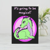 かわいいカワイトドラゴン誕生パーティー 招待状 (スタンド正面)