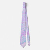 かわいいカワイボホパステル渦巻形のコットンキャンディマーブル ネクタイ (正面)