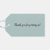 かわいいカワウサギの赤ちゃんシャワー マグネット ギフトタグ (裏面横)