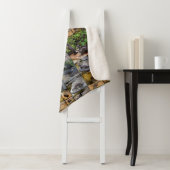 **"かわいいカワウソたち：カワウソの写真モザイク シェルパブランケット (インサイチュ)