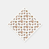 かわいいカワウソたち! スタンダードカクテルナプキン (角)