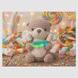 かわいいカワウソとグミフィッシュの誕生日 薄葉紙