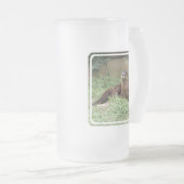 かわいいカワウソによって曇らされるビールのジョッキ フロストグラスビールジョッキ (正面右)