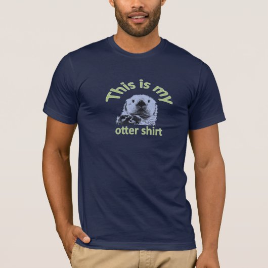 かわいいカワウソのシャツです Tシャツ (正面)
