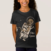 かわいいカワウソのフェレットの恋人のためのカワウソのワイシャツの間隔をあけて下さい Tシャツ (正面)