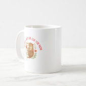 かわいいカワウソの母の日 コーヒーマグカップ (正面左)