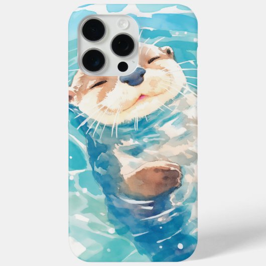かわいいカワウソの水の世界 Case-Mate iPhoneケース (裏面)