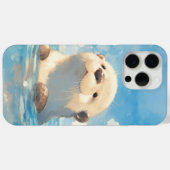 かわいいカワウソの水の世界 Case-Mate iPhoneケース (裏面 (横))