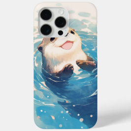 かわいいカワウソの水辺の冒険 iPhone 15 PRO MAXケース