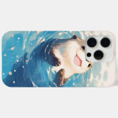 かわいいカワウソの水辺の冒険 Case-Mate iPhoneケース (裏面 (横))