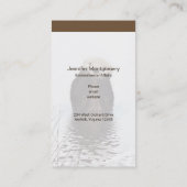 かわいいカワウソの野生動物の画像 名刺 (裏面)