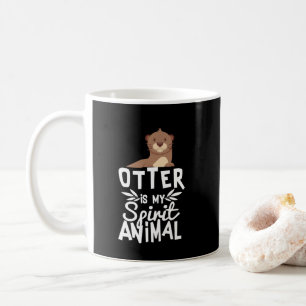 かわいいカワウソは私の精神の動物のおもしろいな動物のマグです コーヒーマグカップ