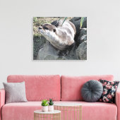 かわいいカワウソ キャンバスプリント (インサイチュ (リビング))