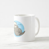 かわいいカワウソ コーヒーマグカップ (正面右)