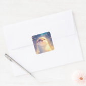 かわいいカワウソ スクエアシール (封筒)