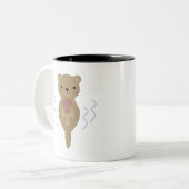 かわいいカワウソ ツートーンマグカップ (正面左)