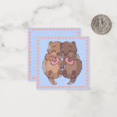 かわいいカワウソ ノートカード (正面/裏面インサイチュ)