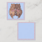 かわいいカワウソ ノートカード (正面/裏面)