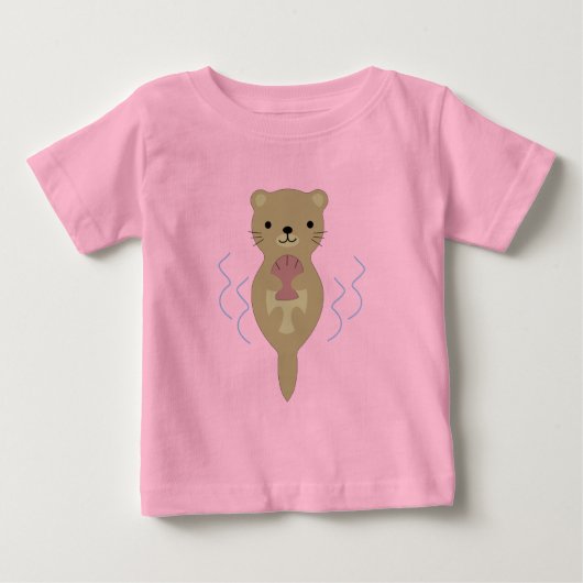 かわいいカワウソ ベビーTシャツ (正面)