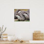 かわいいカワウソ ポスター (キッチン)