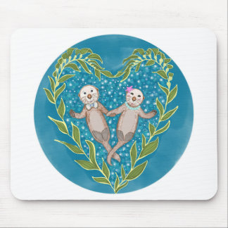 かわいいカワウソ マウスパッド