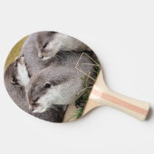 かわいいカワウソ 卓球ラケット (横)