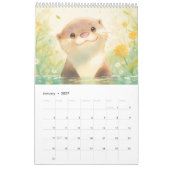 かわいいカワウソ 2025 カレンダー (1月 2027)