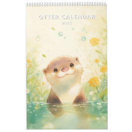 かわいいカワウソ 2025 カレンダー