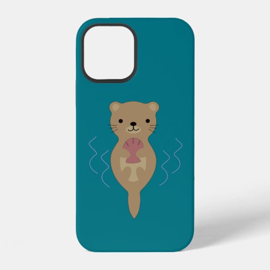 かわいいカワウソ iPhoneケース (裏面)