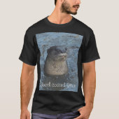 かわいいカワウソTシャツ Tシャツ (正面)
