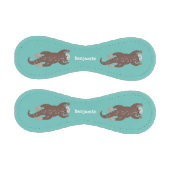 かわいいカワウダイビングティール（緑がかった色）漫画イラストレーション 野球ボール (パネル)