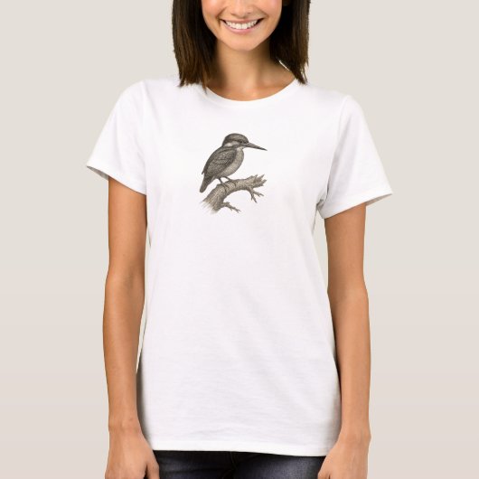 かわいいカワセミヴィンテージ Tシャツ (正面)