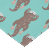 かわいいカワートダイビングアニメイラストレーション テーブルクロス (アングル)